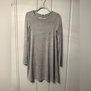 GAP Heather Gray Long Sleeve Dress